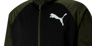 Jaqueta Puma Masculina Contrast 2.0 Colorblocked Logo Print Verde