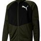 Jaqueta Puma Masculina Colorblocked Logo Print Verde Tamanho Grande