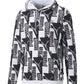 Moletom com capuz Puma masculino com estampa gráfica e logotipo Allover, branco, tamanho grande