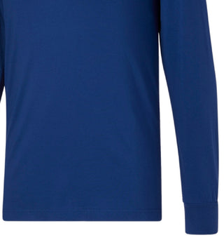 Camiseta Puma Masculina Manga Longa Logo Azul Tamanho P