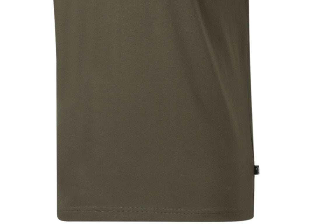 Camiseta Puma Essential Logo Masculina Verde Tamanho Grande