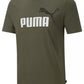 Camiseta Puma Essential Logo Masculina Verde Tamanho Grande