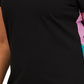 Vestido curto Puma feminino Lava Colorblocked com decote redondo, preto, tamanho 2X
