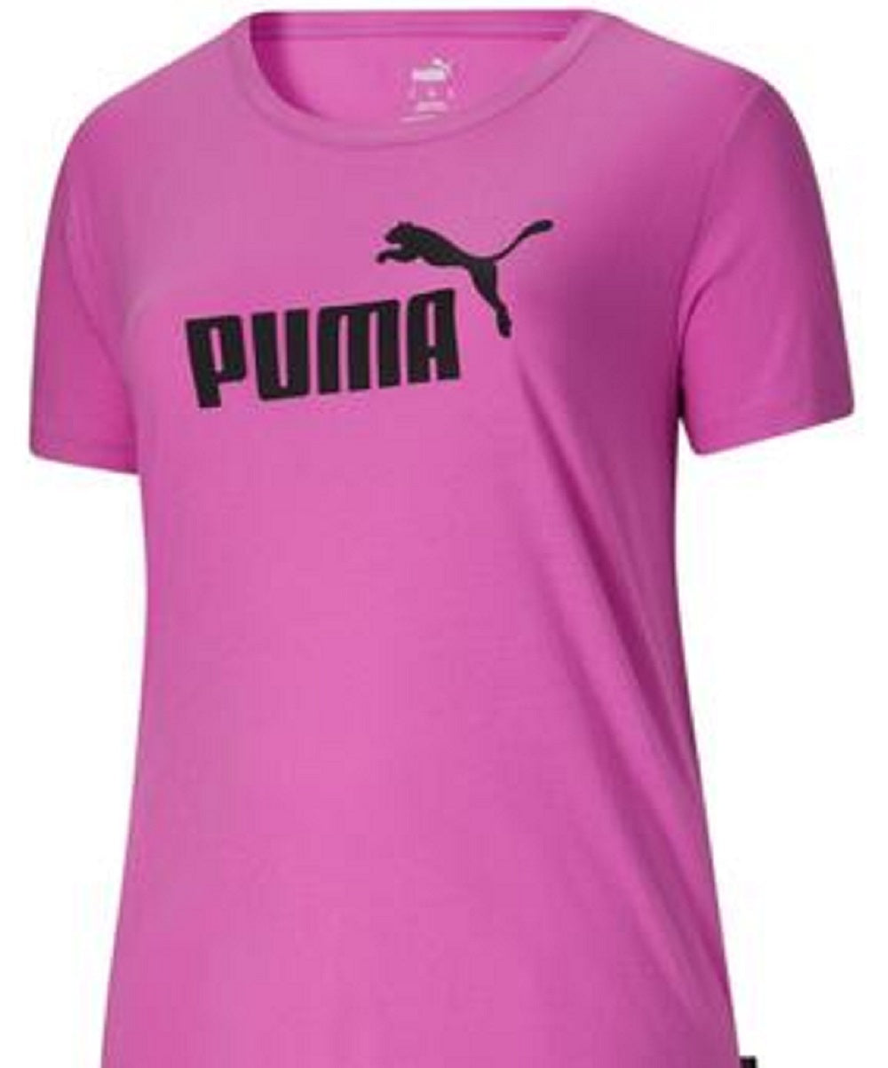 Camiseta Puma Logo Feminina Rosa Tamanho 1X