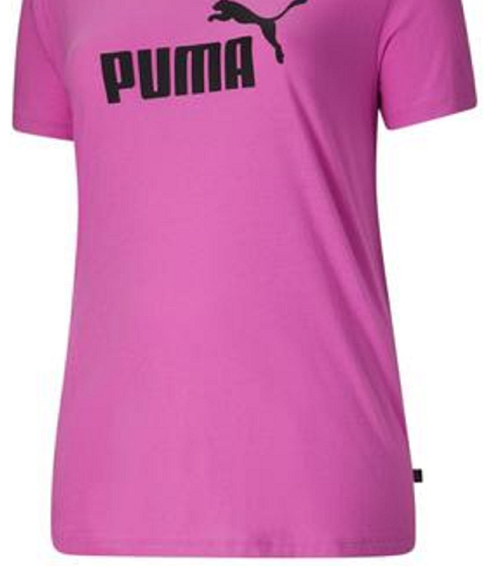 Camiseta Puma Logo Feminina Rosa Tamanho 1X