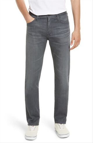 Calça jeans AG Everett Slim Straight Leg, Rambler, 7 anos, tamanho 36 x 33