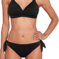 Sutiã Ralph Lauren Beach Club Feminino com aro duplo e alças duplas, preto, tamanho 4