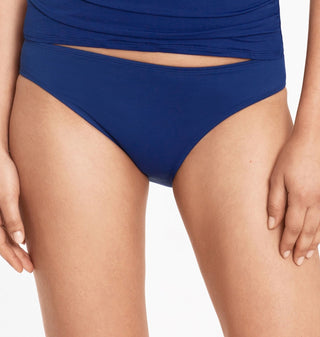 Ralph Lauren Feminino Forro Elástico Cobertura Total Beach Club Hipster Maiô Azul Tamanho 10