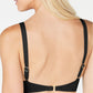 Top de biquíni Ralph Lauren Beach Club feminino, liso, com babados e aro, preto, tamanho 12