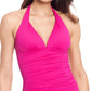 Ralph Lauren Feminino Decote V Copo Moldado Beach Club Halter Tankini Maiô Top Rosa Tamanho 8