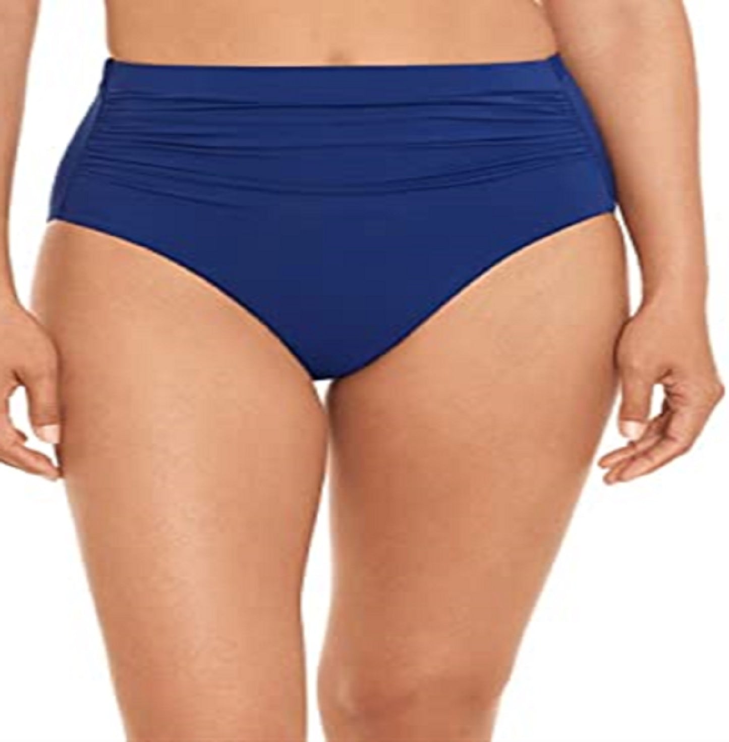 Sutiã Ralph Lauren Beach Club Feminino com aro e babados, tamanho 10, azul