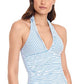 Top Tanquíni Listrado Bengal Feminino Ralph Lauren Azul Tamanho 12