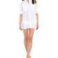 Camisa Ralph Lauren Feminina de Algodão Amassado Branca Tamanho X-G