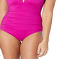 Ralph Lauren Beach Club Feminino Sólido Gola Alta Macacão Rosa Tamanho 12