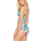 Top tankini com aro Tropical Caribbean feminino Ralph Lauren, multicolorido, tamanho 16