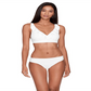 Sutiã Ralph Lauren Beach Club Feminino com aro e babados, tamanho 4, branco