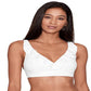 Sutiã Ralph Lauren Beach Club Feminino com aro e babados, tamanho 4, branco