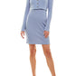 Vestido Cardigan de Malha Bodycon Ultra Flirt Junior Roxo Tamanho Grande