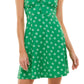 Vestido curto com estampa floral Ultra Flirt Junior, verde, tamanho médio