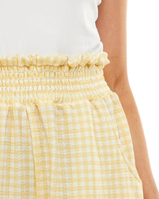 Macacão Ultra Flirt Junior com decote em V, amarelo, tamanho XX-G