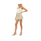 Macacão infantil Ultra Flirt Paperbag Waist, branco, tamanho grande