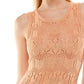 Vestido de crochê Ultra Flirt Junior Laranja Tamanho Grande