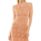 Vestido de crochê Ultra Flirt Junior Laranja Tamanho Grande