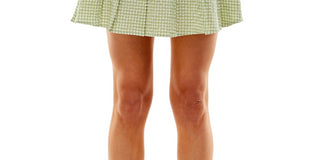 Minissaia Seersucker Ultra Flirt Junior Verde Tamanho X-Grande