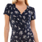 Vestido Ultra Flirt Junior Colorblocked Azul Tamanho X-S