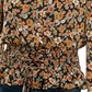 Blusa de alças largas com estampa floral Ultra Flirt Junior, preta, tamanho médio