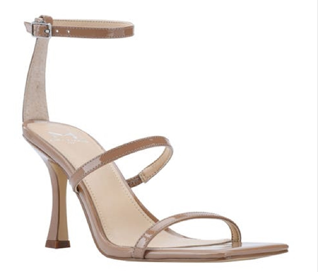 Sandália Marc Fisher Dalida com tiras para mulheres, marrom, tamanho 6 M