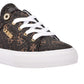 Tênis casual feminino GUESS Loven com cadarço, marrom, tamanho 9 M