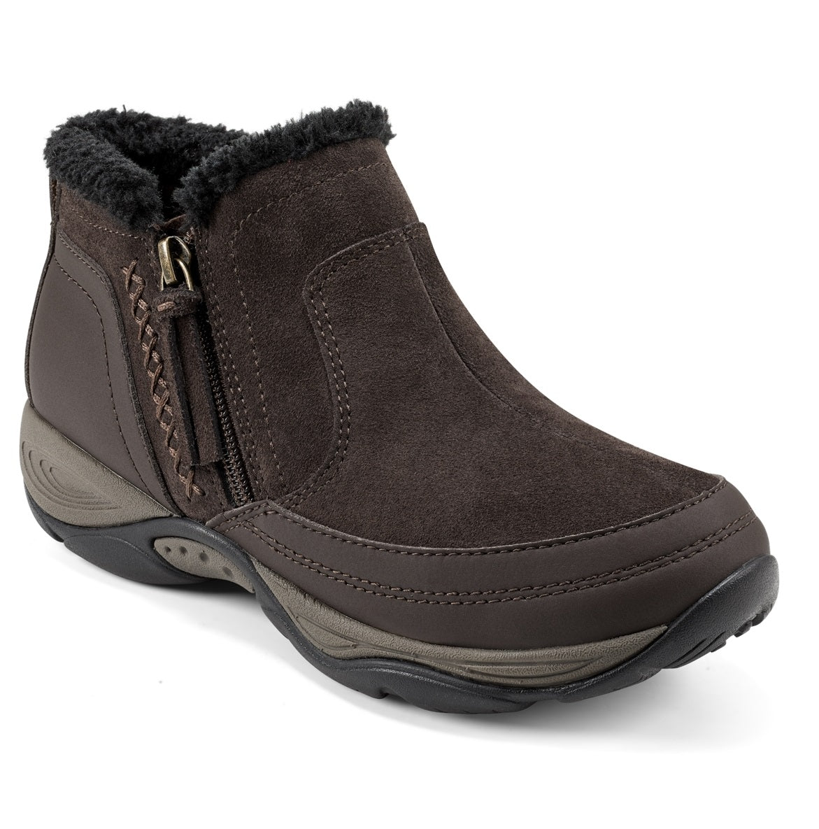 Bota feminina Easy Spirit Epic resistente à água, marrom, tamanho 7,5 M