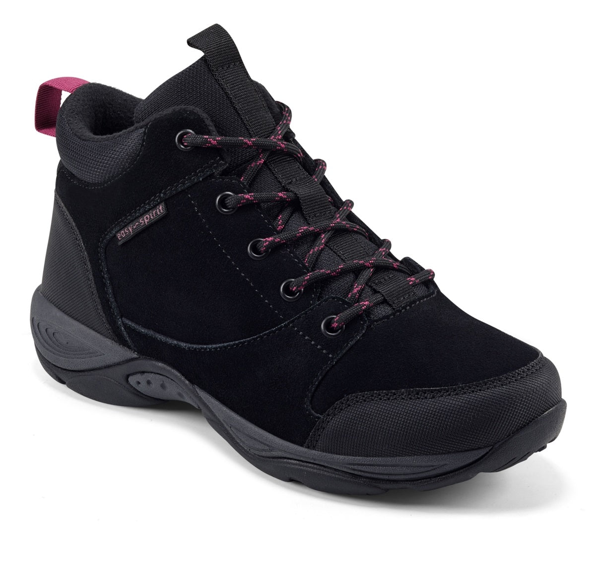 Bota de caminhada feminina Easy Spirit Ehike para clima frio, preta, tamanho 6 W