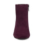 Bota feminina Easy Spirit Tamara salto bloco roxa tamanho 8,5 M