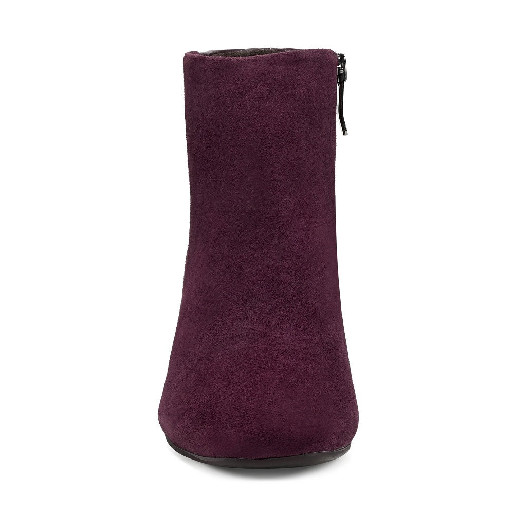 Bota feminina Easy Spirit Tamara salto bloco roxa tamanho 8,5 M