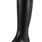 Botas de montaria femininas Easy Spirit Rhonda Regular Calf, pretas, tamanho 8,5 M