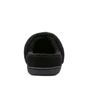 Pantufa feminina Easy Spirit Siesta Slip On com suporte de arco, preta, tamanho 6