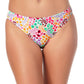 California Waves Junior's Hipster Scoop Bikini Bottoms Maiô Branco Multicolorido