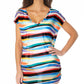 Túnica feminina Anne Cole Multi Mesh Multicolorida Tamanho X-G