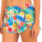 Calções de banho Hurley Junior's Aquas Beach Botanic Board Shorts, tamanho médio, branco