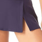 Maiô feminino Anne Cole com fenda lateral e saia azul
