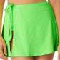 California Waves Junior's Saia Sarong Ribbed Cover Up Maiô Verde