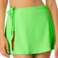 California Waves Junior's Saia Sarong Ribbed Cover Up Maiô Verde