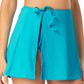 California Waves Junior's Saia Sarong Ribbed Cover Up Maiô Azul