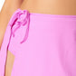 California Waves Junior's Saia Sarong Ribbed Cover Up Maiô Roxo