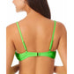 Top de biquíni bralette infantil California Waves verde
