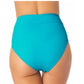Calcinha de biquíni de cintura alta California Waves Junior, azul