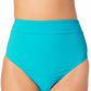 Calcinha de biquíni de cintura alta California Waves Junior, azul