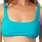 Top de biquíni bralette infantil California Waves azul
